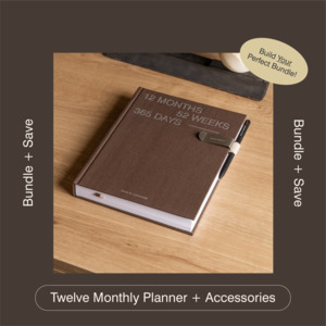 Stationery Bundle: Twelve Monthly Planner Bundle