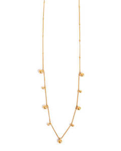 Frontpage: A&C Oslo Short chain with Miniature Balls- gold
