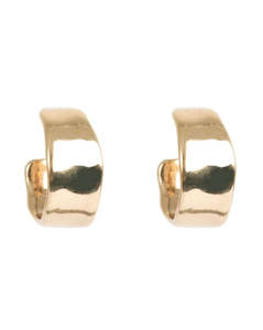 Accessories: A&C Oslo Classic Sculptured Creol Earring 18mm - gold