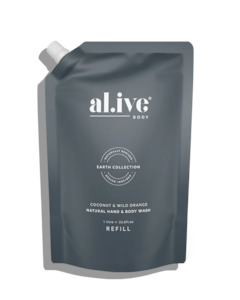 Al.ive 1 ltr wash refill - coconut & wild orange
