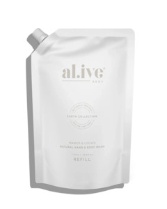Al.ive 1 ltr wash refill - mango & lychee