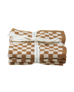 Bianca Lorenne Chekka Clay Washcloths - set of three
