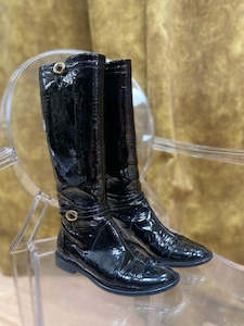 Jimmy Choo Patent Leather Riding Boots