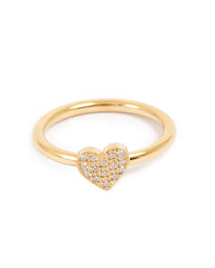 Frontpage: A&C Oslo Ring Heart- Stee, 14k gold