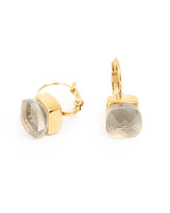 Frontpage: A&C Oslo Steel Glass Earrings- Carbonado glass