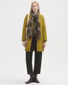 Nice Things Sheepskin Lined Parka- olive