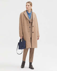 Nice Things Boucle Coat - Beige