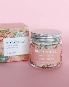 Bath Salts: Botanical Rose & Vanilla Hand Cream-50ml