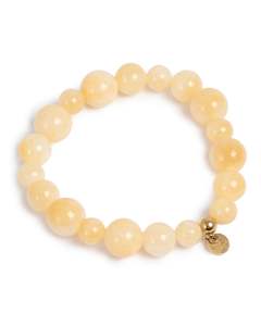 A&C Oslo Wild Nature Yellow Tones Bracelet- Yellow Jade