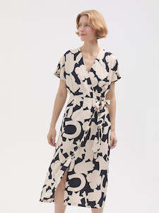 Dresses: Lucky Charms Wrap Dress - Navy