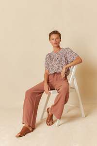 Fashion: Indi & Cold Watercolour Flower Shirt Violeta