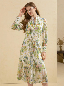 G.D.S Rosita Printed Long Dress