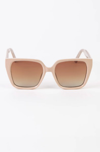 Stella Gemma: Stella + Gemma Ashling Sunglasses - Creamy Brown