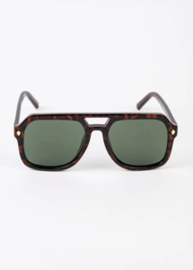 Stella Gemma: Stella + Gemma Rita Sunglasses - Dark Tort & Black