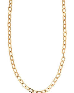 A&C Oslo Cut Anchor Chain Necklace - gold