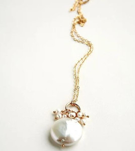 Necklace Coin Pearl Drop My Site
