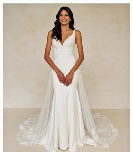 Products: Wray - ML25667 - Madi Lane a celebration of refined simplicity with delicate romantic lace accents - Madison Rose Bridal