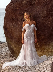 Junie ML22506 Strapless Mermaid Lace Wedding Dress on SALE at Madison Rose Brida&hellip;
