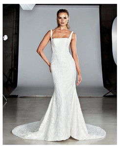 Products: Holden - EY657 - Evie Young The Holden wedding dress is made for brides drawn to bold lace, clean lines and structured modern romance - In Madison Rose Bridal
