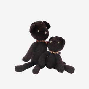 Child Baby: Ditsy Bear Brown Small