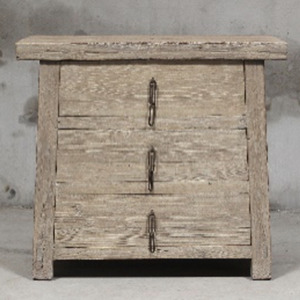 One Off Antique Pieces: Shanxi Elm Three Drawer Cabinet