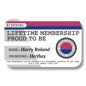 Lifetime Membership Proud To Be Bisexual Card - The Left And Right Collective