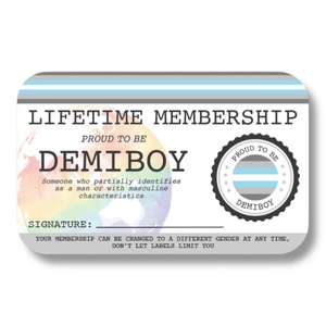 Demiboy Lifetime Membership Card - The Left And Right Collective