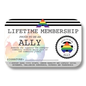 Ally Lifetime Membership Card - The Left And Right Collective