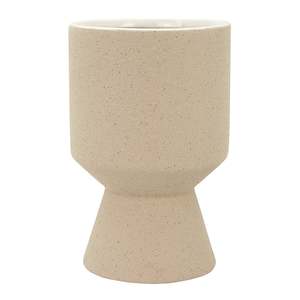 Planters Artificial Plants: Cleo Stone Ceramic Planter Tall