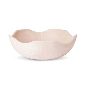 Resin: Aries Pink Wavy Salad Bowl