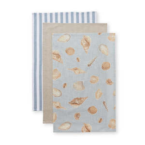 Shelly Beach: Shelly Beach Multi Teatowel Pack 3