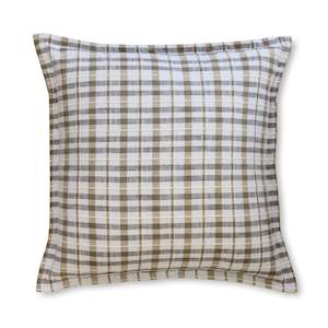 Bolton Charcoal/Beige Woven Cushion 50cm