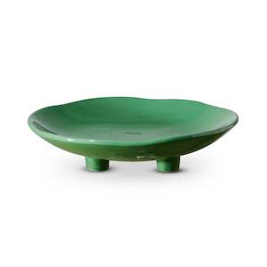 August Green Pedestal Platter