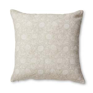 Block Print Cushions: Delilah Neutral Block Print Cushion