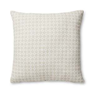 Block Print Cushions: Samira Neutral Diamond Block Print Cushion