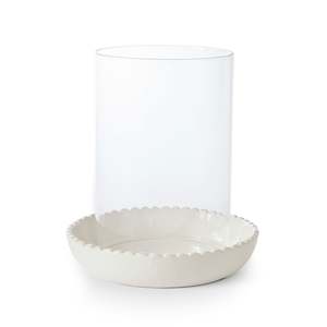 Neve White Ceramic Votive Large
