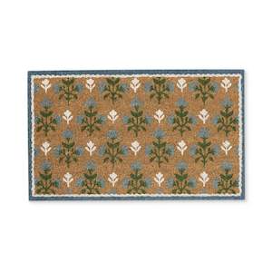 Doormats: Jaipur Blue/Green Doormat 45x75cm