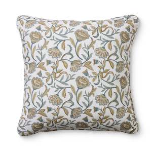 Summer Garden Multi Block Print Cushion 50cm