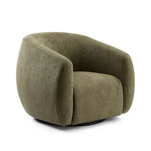 Casa Green Textured Swivel Chair