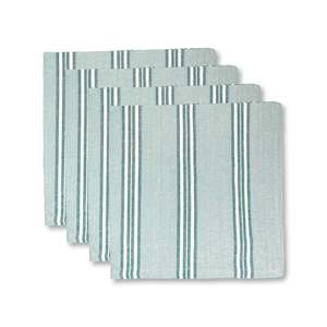 Table Linen: Hayman Blue Stripe Napkin Set 4