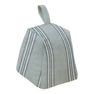 Home Decor: Hayman Blue Stripe Door Stop