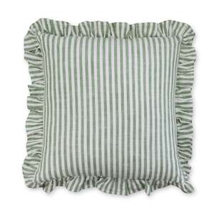 Ruffles Green Cushion
