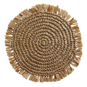 Tableware: Fringe Natural Placemat Round