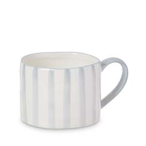 Juniper Stripe Hand Painted Mug 12.5x9.7cm