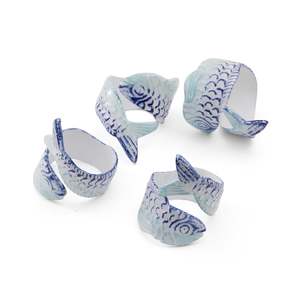 Summer 2025: Fish Napkin Rings Set 4