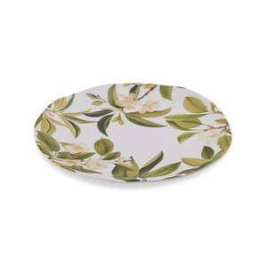 Citrus Grove Leaves Melamine Large Plate