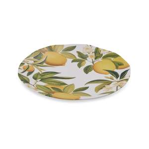 Citrus Grove Lemon Melamine Large Plate