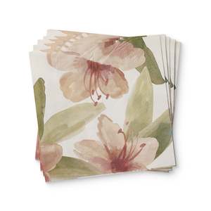 Table Linen: Rhododendron Paper Napkin Set 20Pc