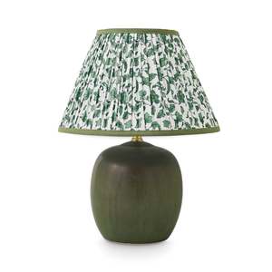 Elma Green Pleated Table Lamp
