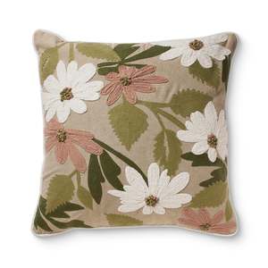 Harriet Multi Embroidered Cushion 50cm